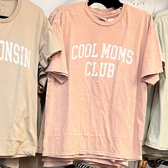 Pink COOL MOMS CLUB Mineral Graphic Top