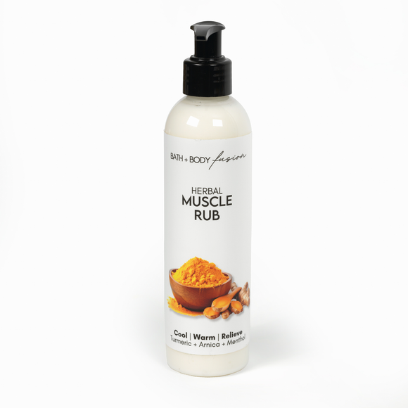 Herbal Muscle Rub 8 oz | Bath + Body Fusion