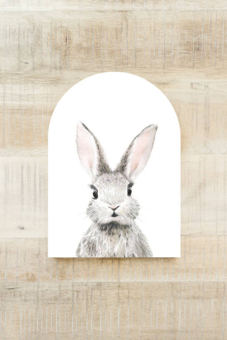 Watercolor Bunny Arch w/ Base - Mini