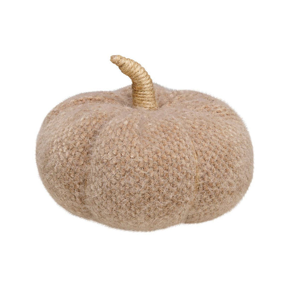 Med Tan Fuzzy Fabric Pumpkin