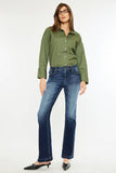 Mid Rise Flare Dark Wash