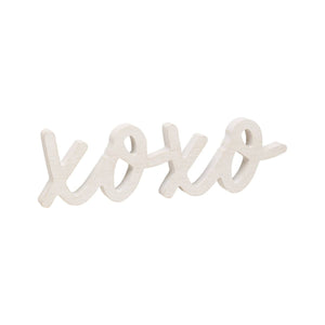 White Washed XOXO Cutout Sign