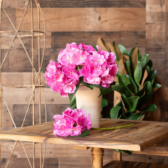 Real Touch Hydrangea - 14 Inch - Pink