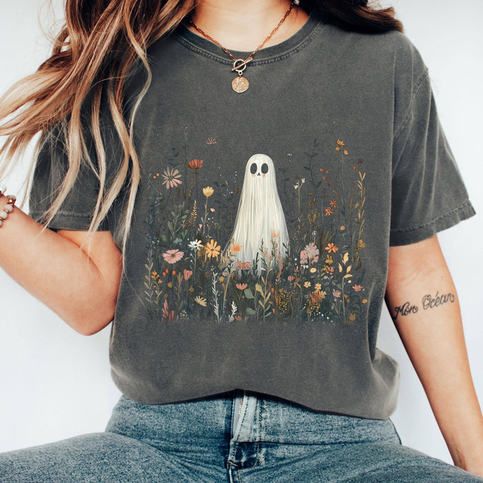 Ghost in Wildflowers Fall Graphic Tee