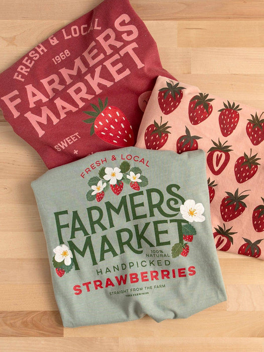 Strawberry Patch Farmers Market Tee - Bay