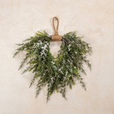 Snowy Cedar Hanging Wreath