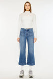 High Rise Relaxed Cropped Flare Jeans Kan Can