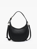 Tristan Shaped Whipstitch Shoulder Bag/Satchel