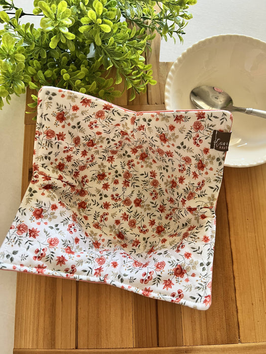 Mini Red Flowers Bowl Cozy