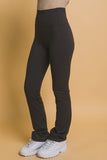 Black High Waisted Flare Leggings