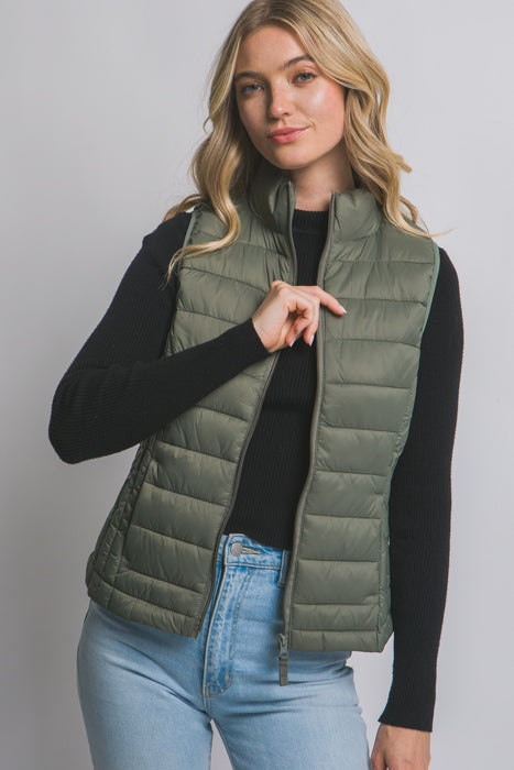 Evergreen Ultra Lightweight Padded Puffer Vest