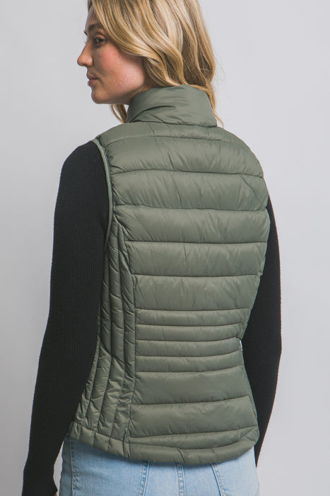 Evergreen Ultra Lightweight Padded Puffer Vest