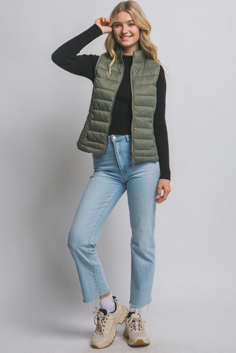 Evergreen Ultra Lightweight Padded Puffer Vest