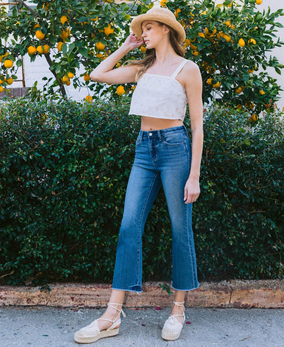 Lovervet High Rise Kick Flare Denim Jeans LV1054