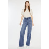 High Rise Wide Leg Medium Wash