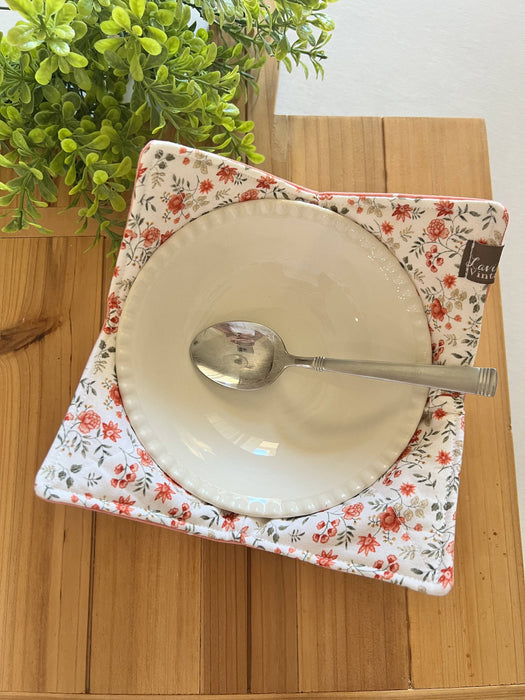 Mini Red Flowers Bowl Cozy