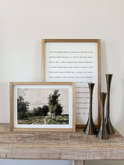 Lilliann Framed Wood Art 12x8"
