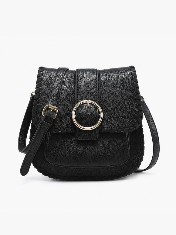 Sandra Buckle Flapover Crossbody