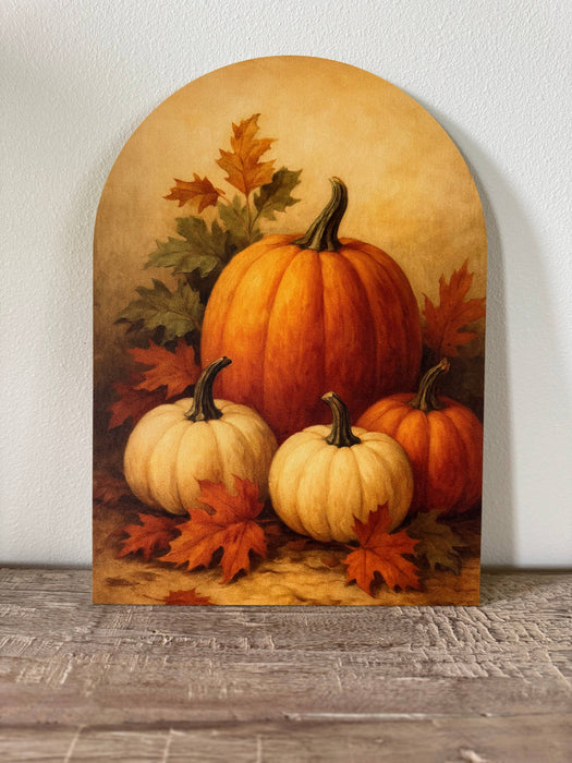 Pumpkin Group Arch  w/ Stand