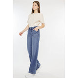 High Rise Wide Leg Medium Wash