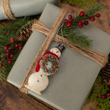 Snowman w/ Wreath Ornament