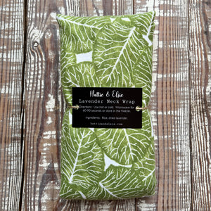 Green Leaf | Lavender Neck Wrap | Handmade