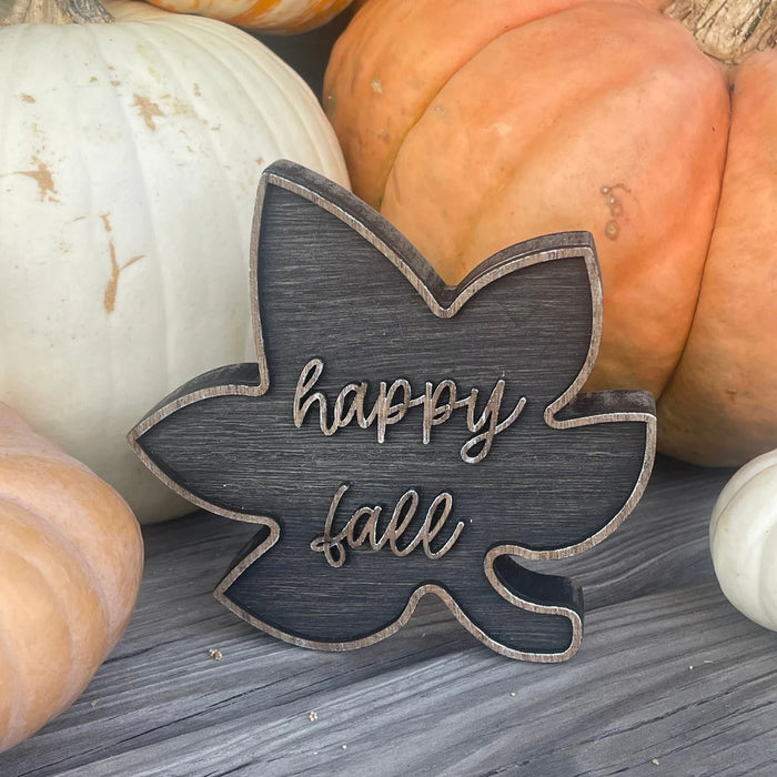 Happy Fall Leaf Sitter