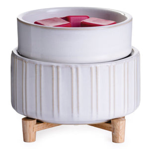 Ceramic & Wood 2-in-1 Classic Fragrance Warmer