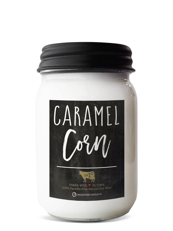Caramel Corn 13 oz Mason Jar Candle