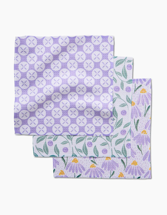 Button Vines + Daisies | Geometry Dishcloth Set of 3