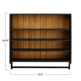 Black + Natural Wood Wall Shelf IN STORE ONLY