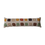 Granny Square Cotton Crocheted Lumbar Pillow