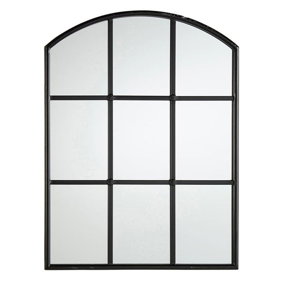 Black Window Pane Mirror IN STORE ONLY