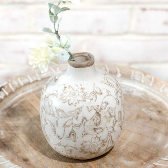 Beige Heirloom Vase 4.7