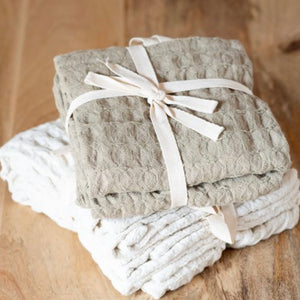 Waffle Towels - Olive