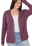 PLUS Snap Button Cardigan FINAL SALE