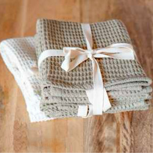 Sm. Waffle Weave Towels - Off White