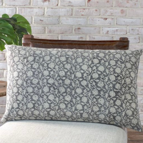 Blue Floral Pillow 14