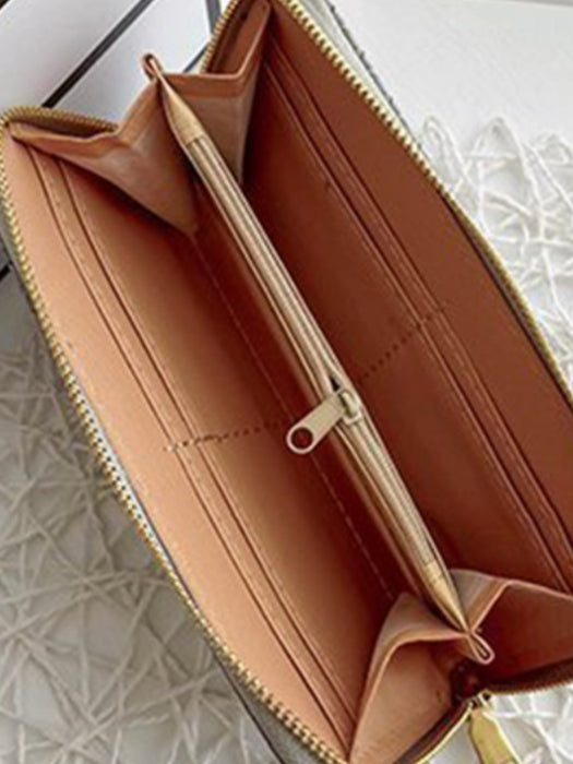 Woven Weave Vegan Leather Wallet