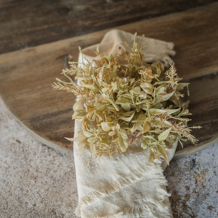 7" Tan Evergreen Spindle Half Ball