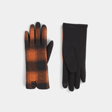 Plaid Touchscreen Gloves