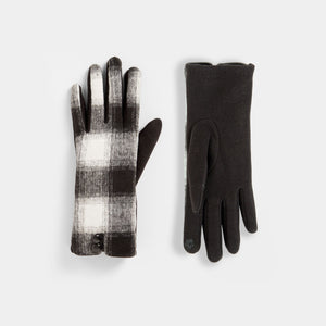 Plaid Touchscreen Gloves