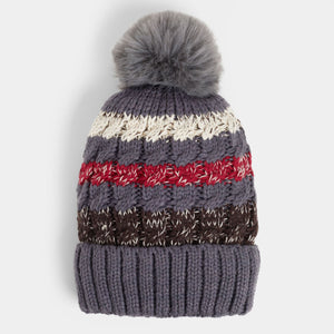 Telluride Winter Knit Hat-Dark Grey Multi