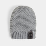 Tab Winter Knit Hat - Multiple Colors