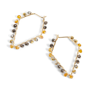 Pentagon w/ Beads - Gold (702)