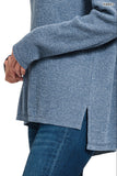 Ash Jade Brushed Ribbed Hacci Drop Shoulder Sweater