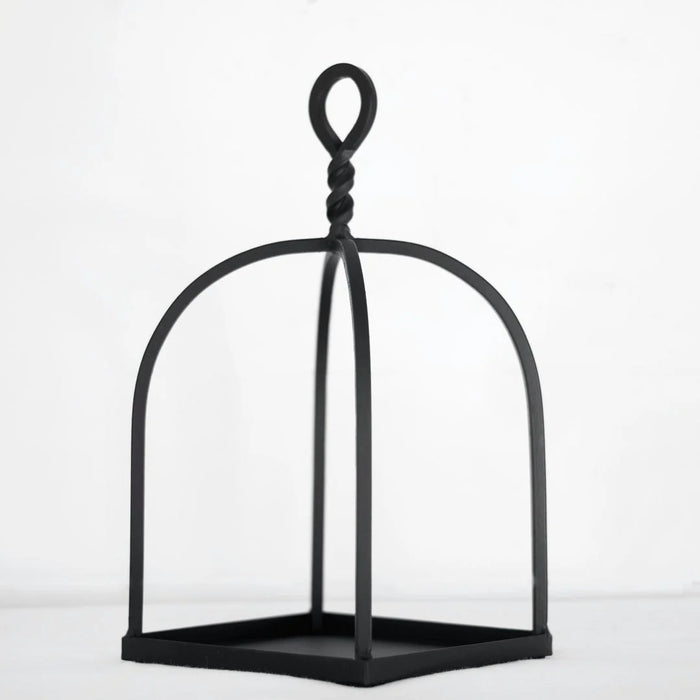Matte Black Iron Lantern