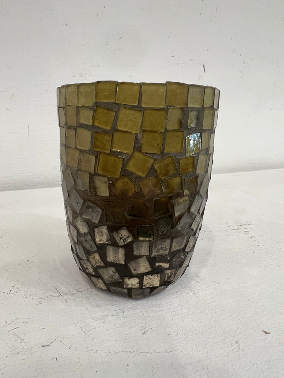 Recycled Glass Mosaic Tealight/Votive Holder