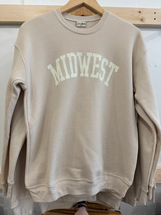 MIDWEST  Graphic Sweatshirt: HEATHER DUST