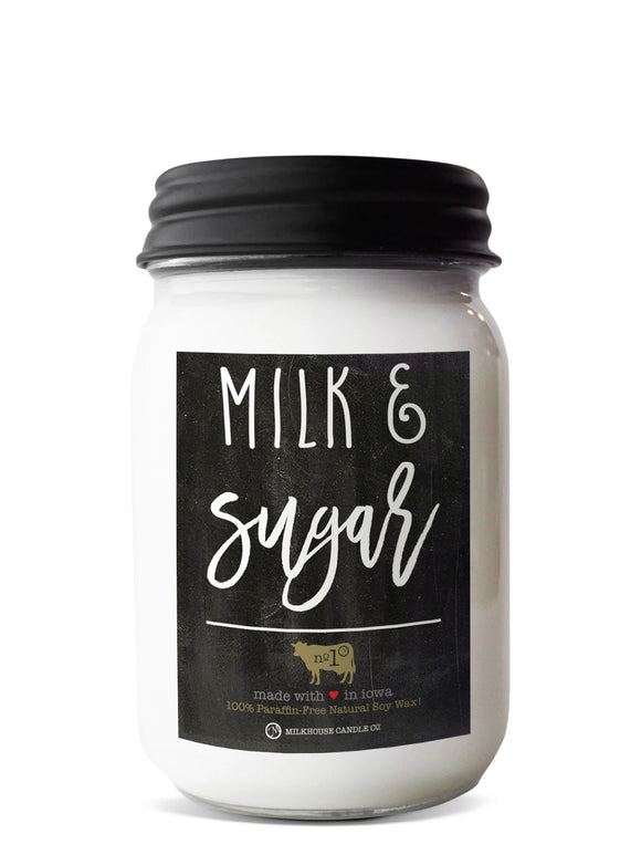 Milk & Sugar 13 oz Mason Jar Candle